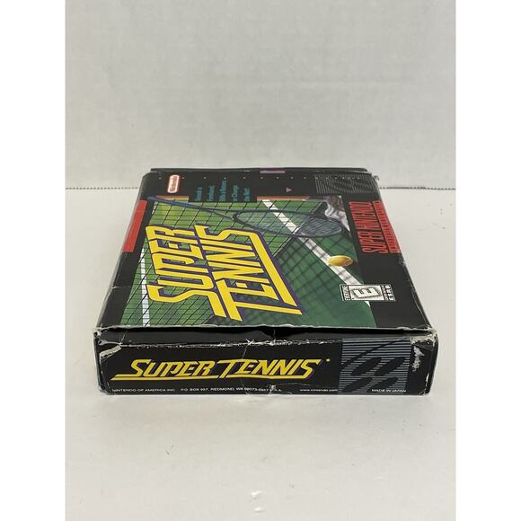 Super Tennis SNES Complete in Box CIB Tested Authentic (Box Wear) - Picture 4 of 12